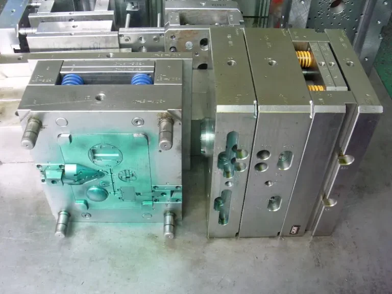 Injection molded plastic parts showing uneven color distribution caused by poor masterbatch dispersion during molding