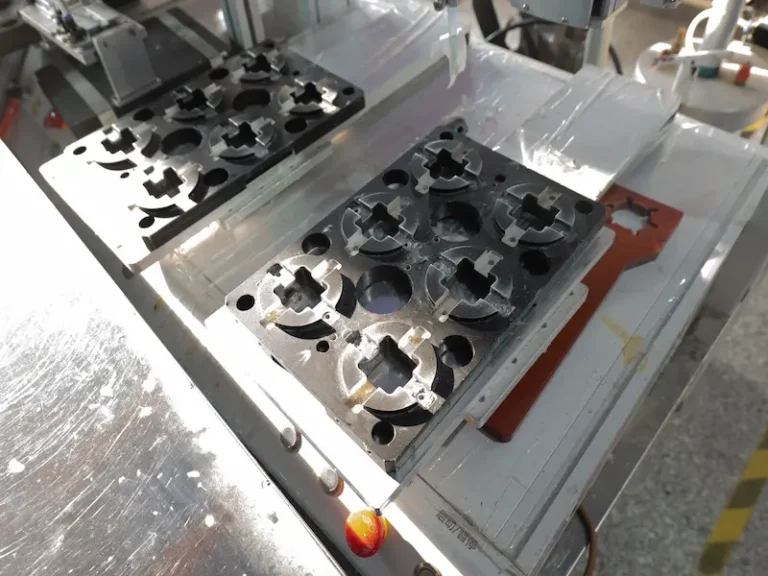 Wire EDM machining on mold steel showing altered surface layer and recast layer effects