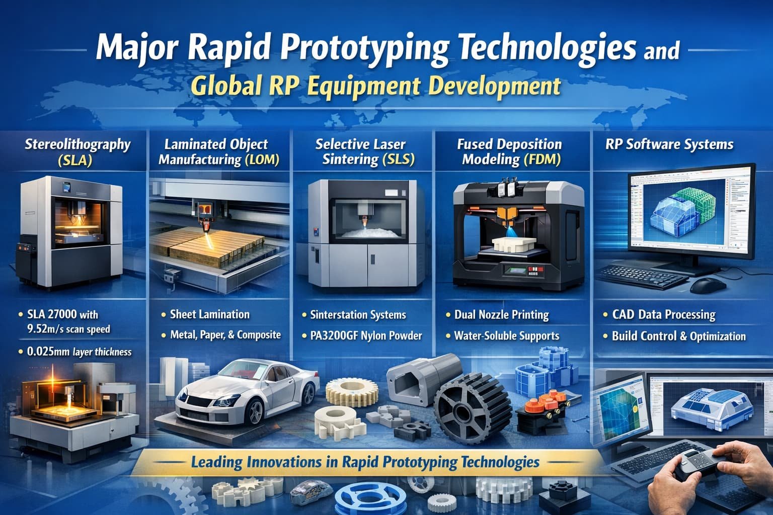 Major Rapid Prototyping Technologies and Global RP Equipment ...