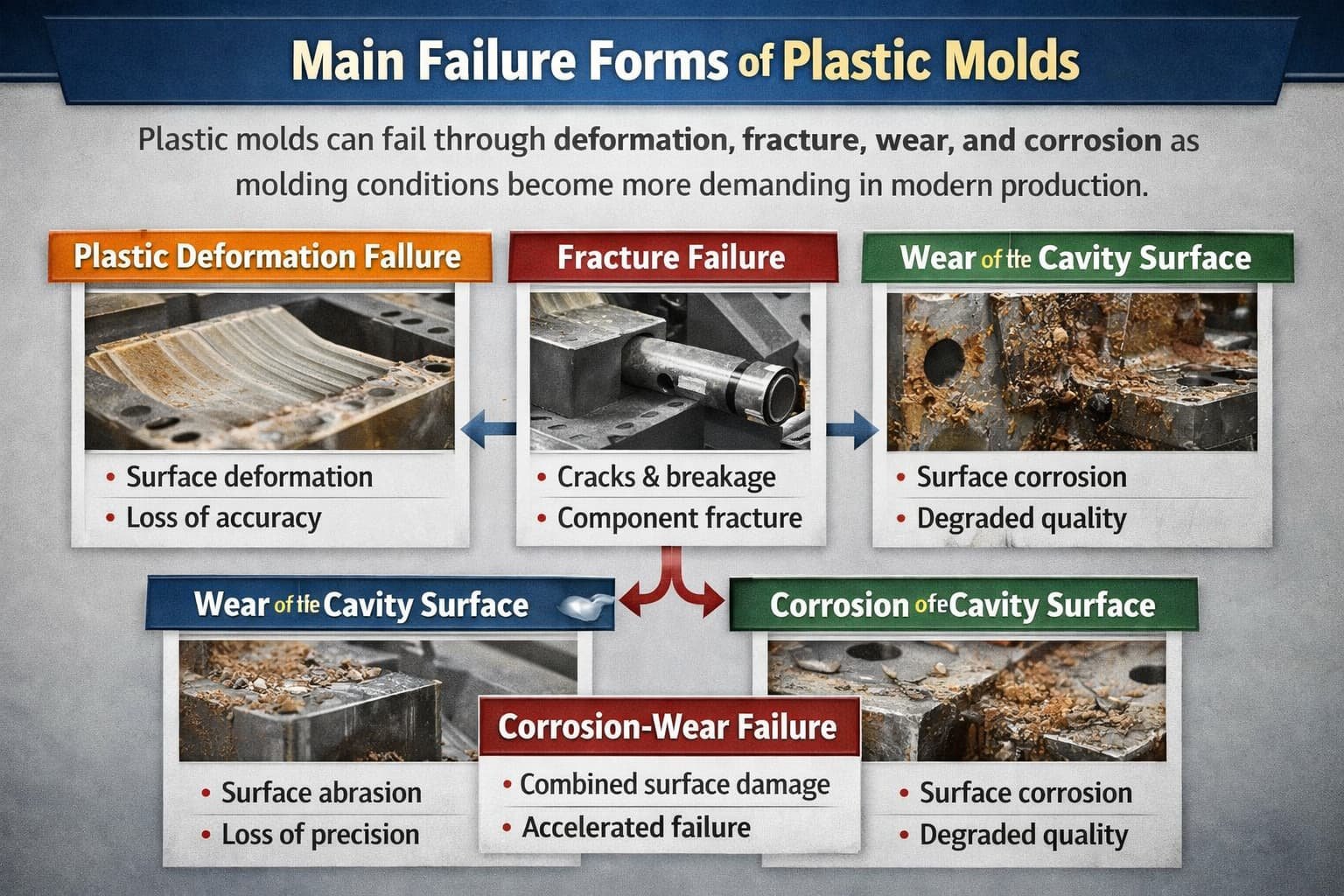 Poor Molding Process Main Failure Forms of Plastic Molds in High-Speed Molding Production ...