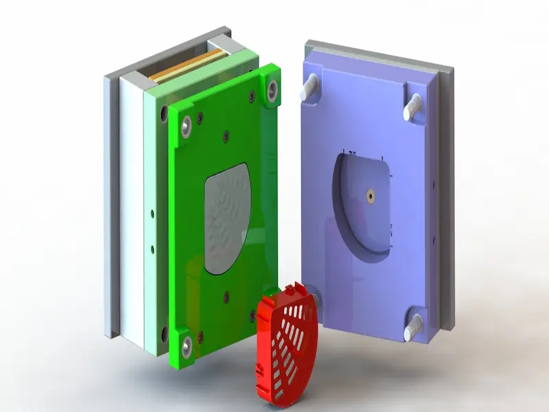 SLA rapid prototyping advantages and disadvantages showing high precision resin parts and support structure requirements