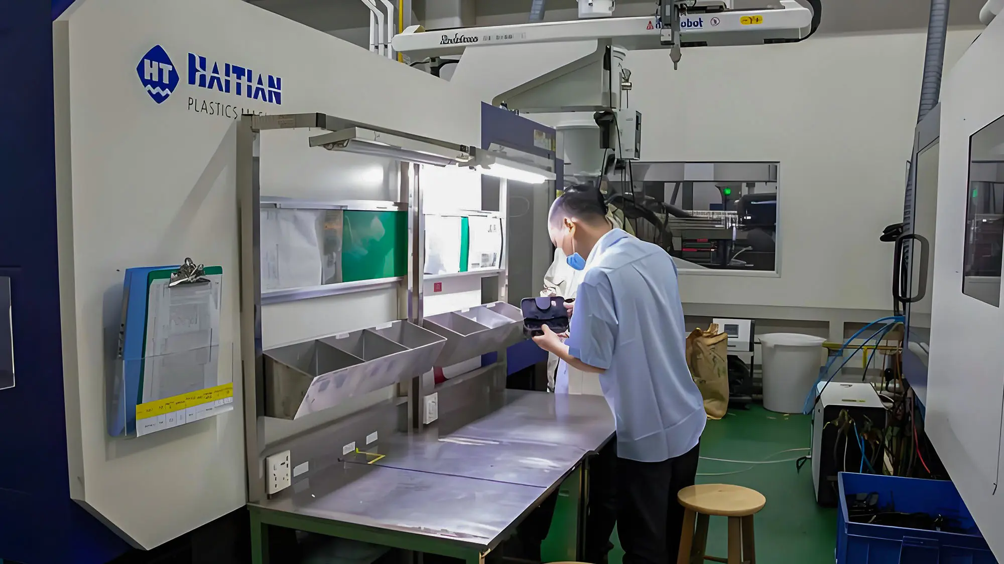 Functional validation testing of plastic molded components before shipment