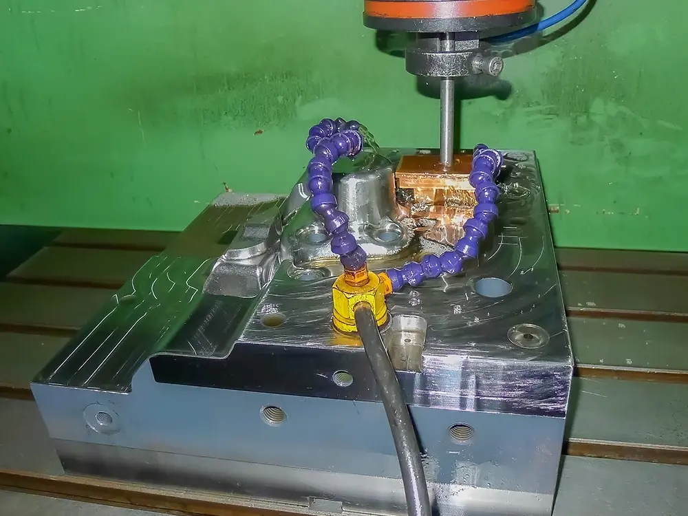 EDM machining equipment for complex mold details and precision tooling features