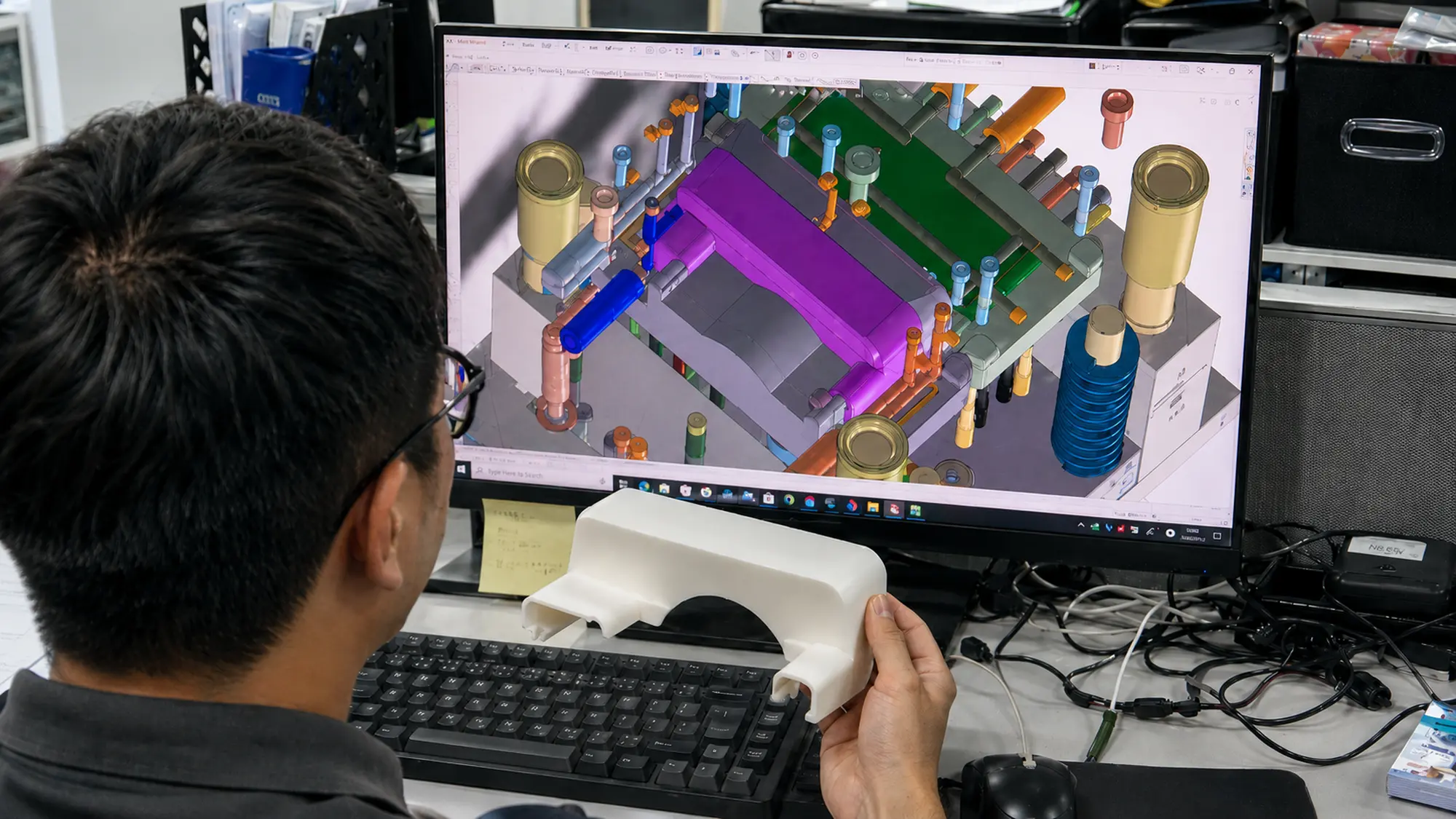 Mold design engineer balancing product requirements, tooling cost, and manufacturing feasibility