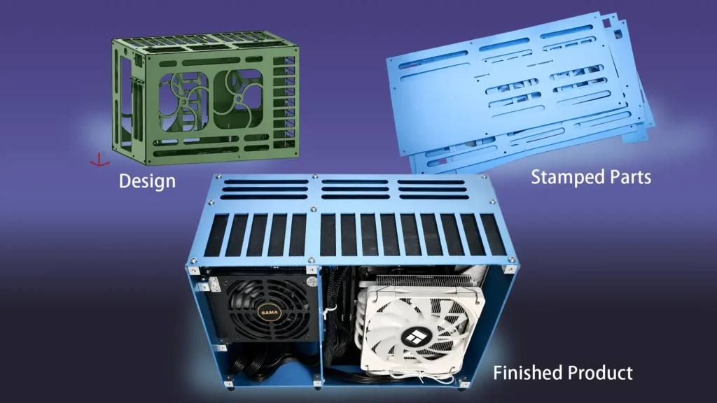 Sheet metal enclosure development from product design and stamped parts to the finished assembled product