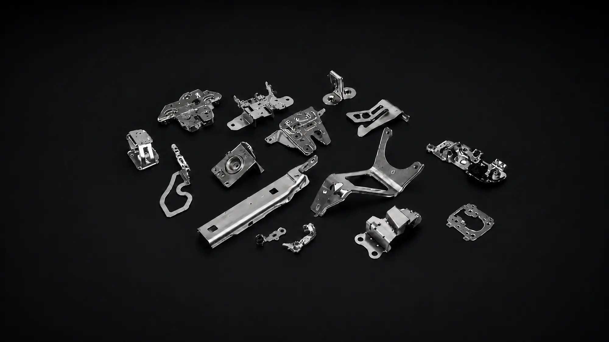 Custom sheet metal stamped housings, brackets, clips, covers, plates, and structural components